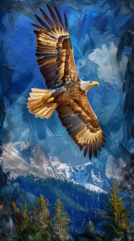 在那片旖旎的田野上，是一望无际的稻田，有蓊郁的森林，有灵动的动物，更有雄鹰于天际