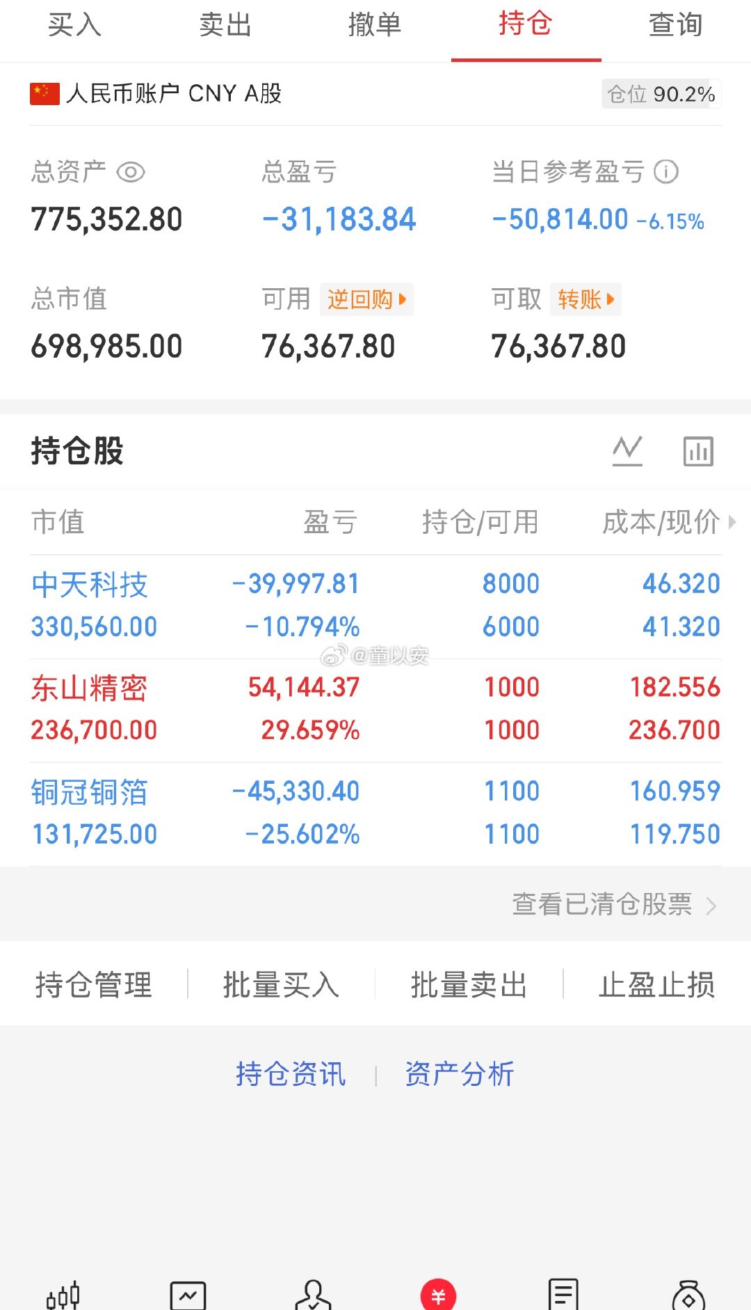 今天高位科技又被按地板摩擦了，市场进入洗牌模式。指数顺势回踩，前期强势的算力、芯