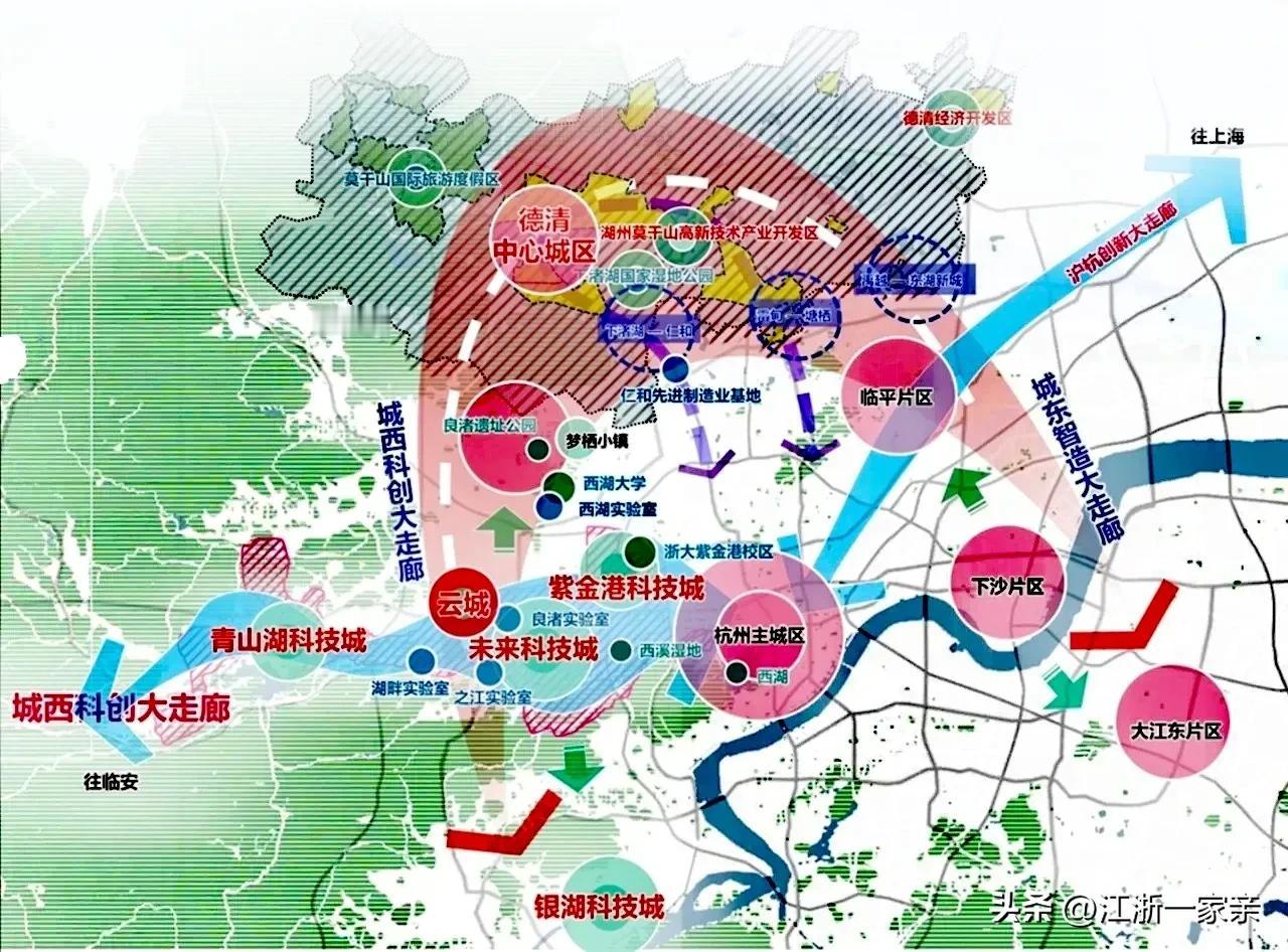 杭州这座城市就要发展科技，杭州市及周边城市一大堆的科技城在建，看来杭州成为互联网