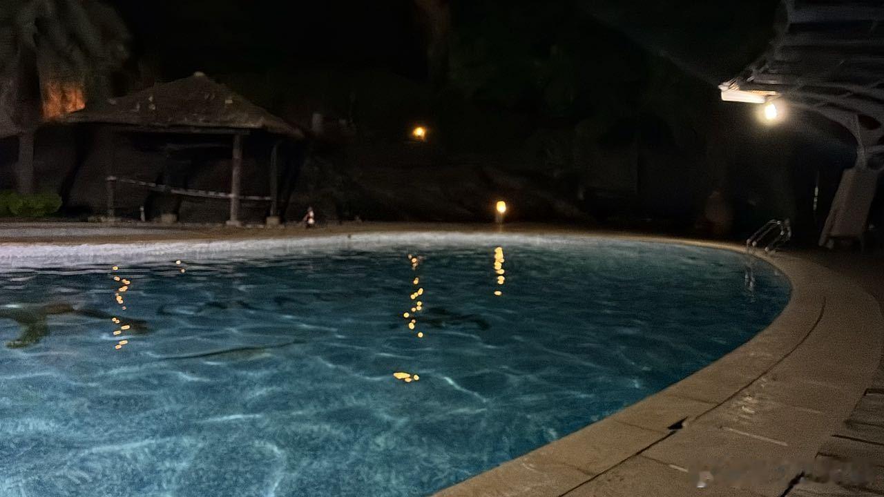 一个人都没有🙂↔️原来是在换水… 我都游了20min了算了当做美白吧 