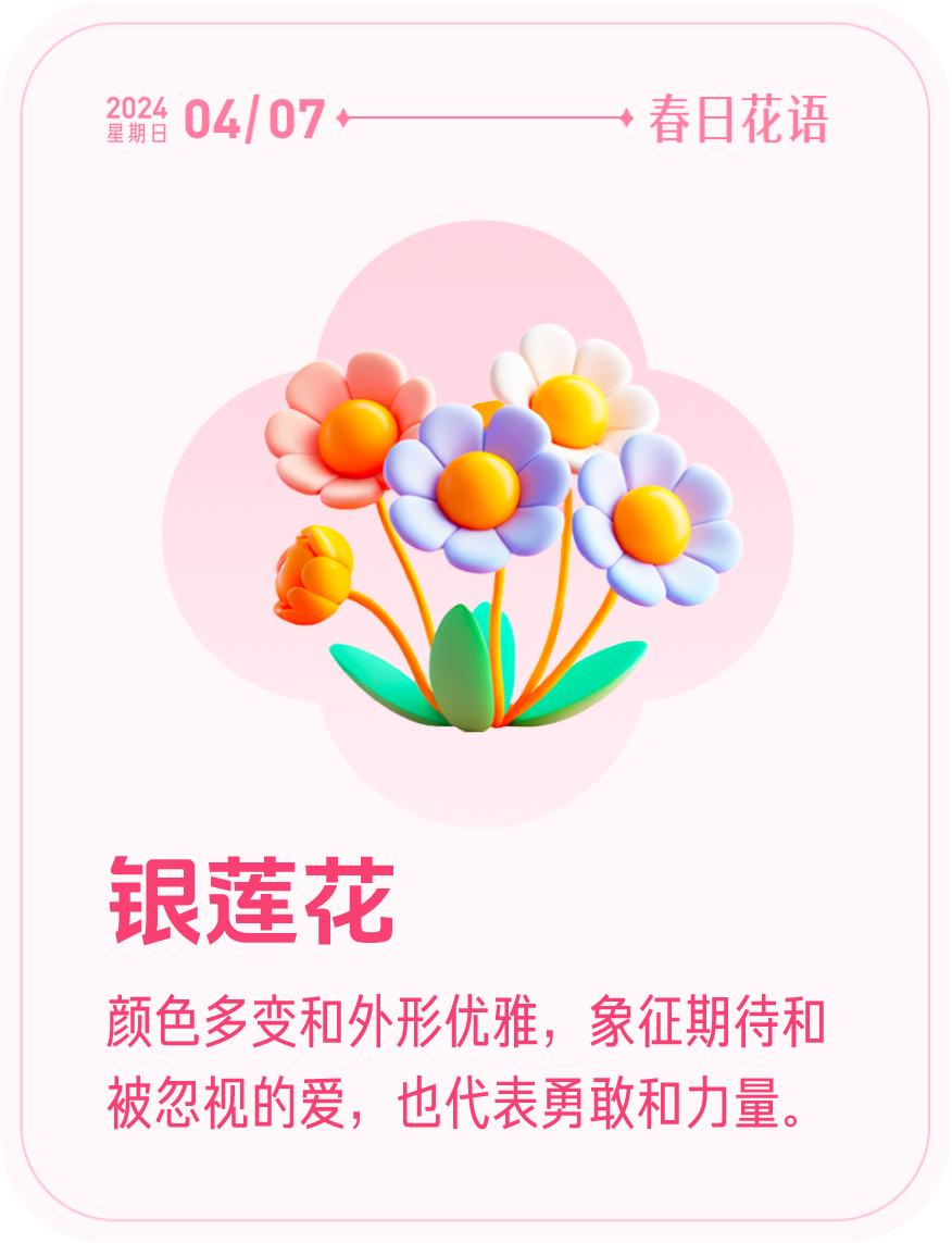 #春日花语#我抽到了「🌸银莲花花语卡」🔗戳这里👉快来一起玩春日扭蛋机，送自