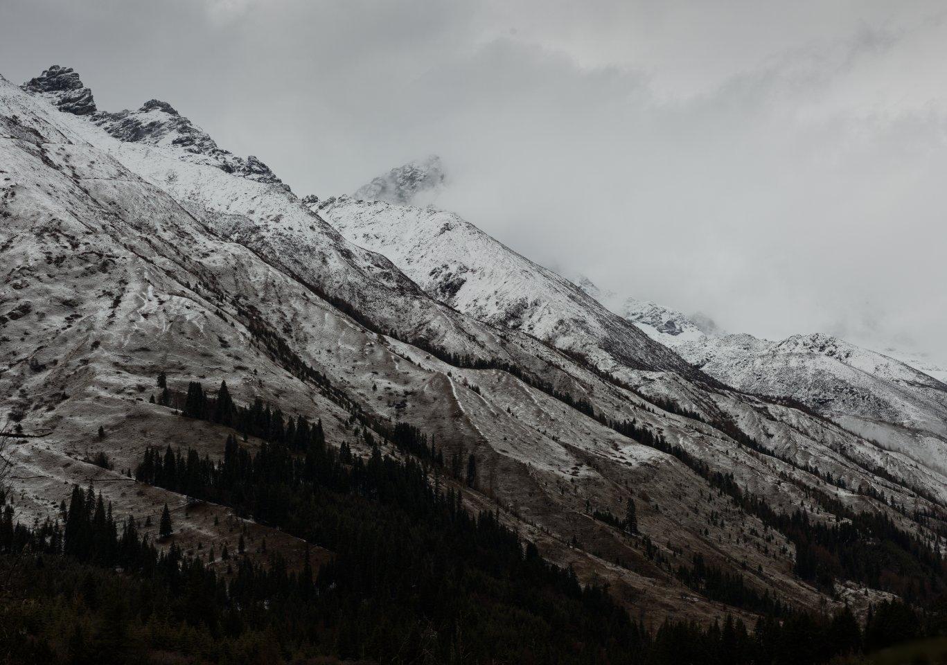 在他的镜头下，看到了凌冽的雪山，也感受到了呼啸的风