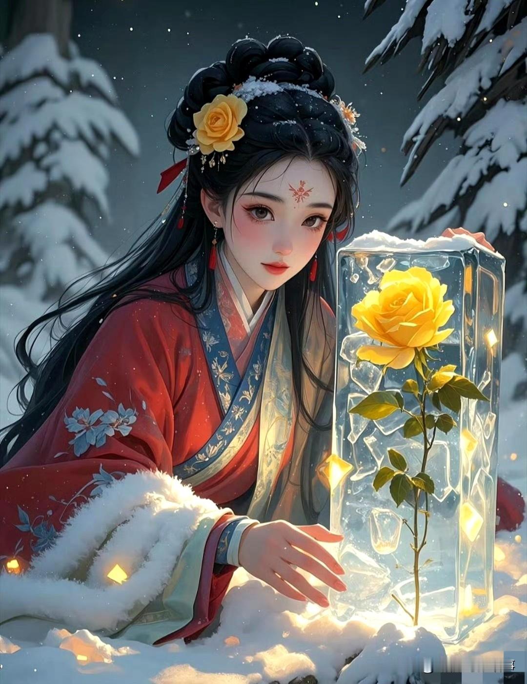 同淋雪，共白头
 
我总觉得冬天的浪漫，藏在一场不期而遇的雪裡。
 
想象着和你