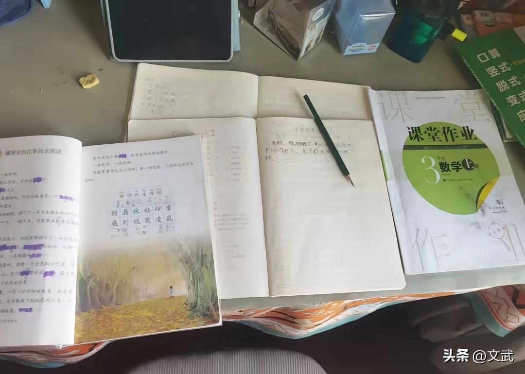 三年级孩子学到瘫倒，周六早上6点，别人家的孩子还在睡觉，我家的儿子已经坐在书桌前