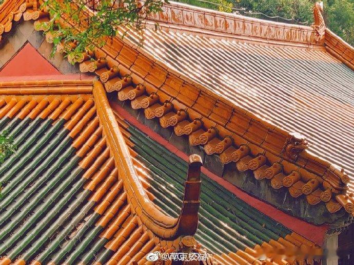 南京生活   朝天宫｜绿瓦红墙，落花知秋🍂（via. WQ_ZXA ） 