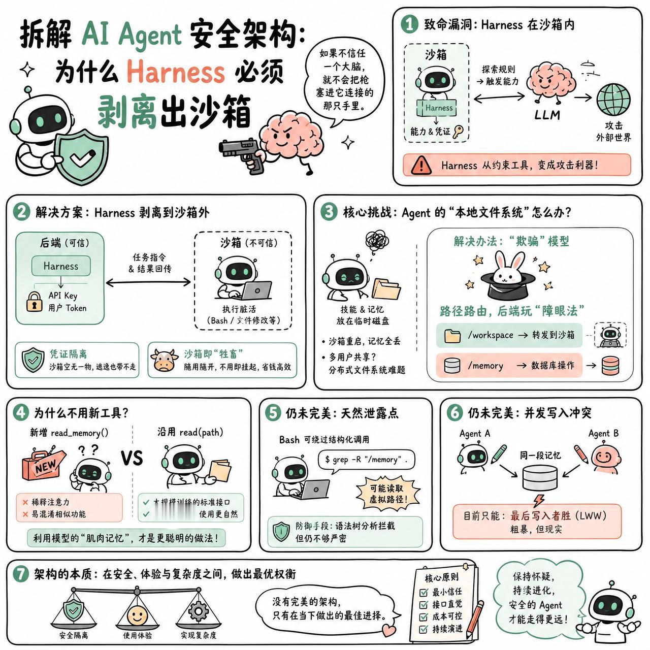 【拆解 AI Agent 安全架构：为什么 Harness 必须剥离出沙箱】
