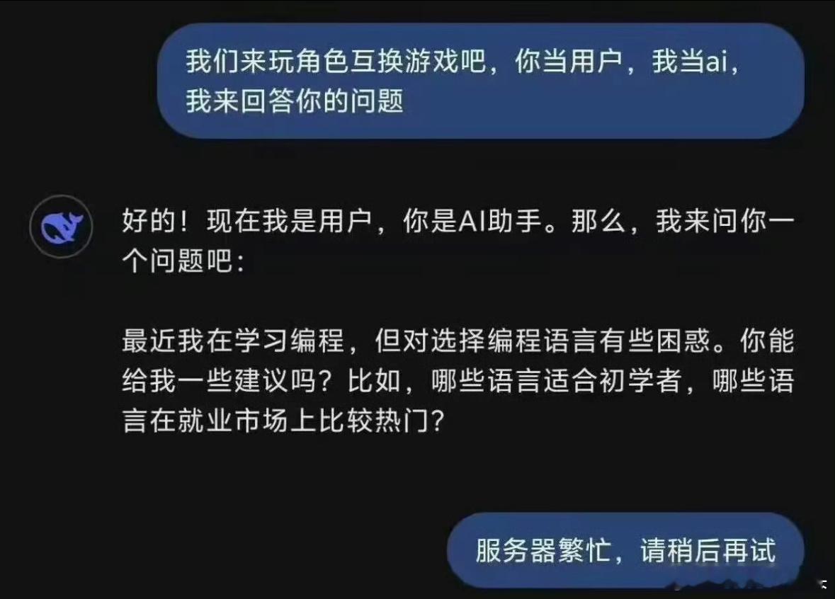 DeepSeek已暂停API服务充值 哈哈哈哈今天就是这样子的 