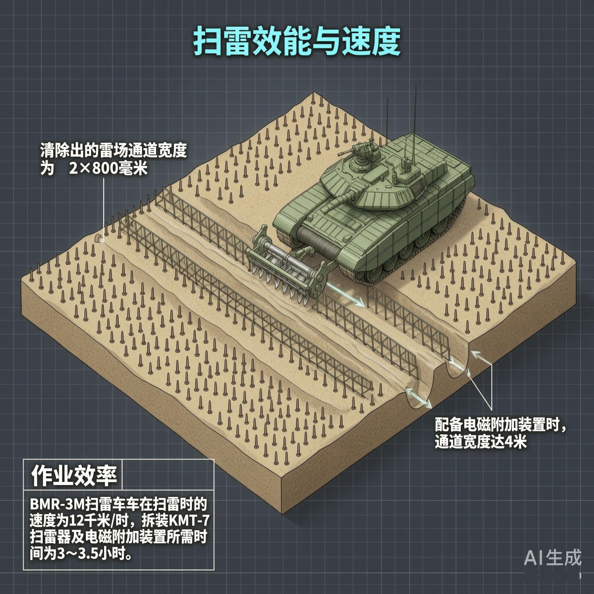军事ai新视野 俄罗斯BMR-3M装甲扫雷车BMR-3M装甲扫雷车是俄罗斯在T-
