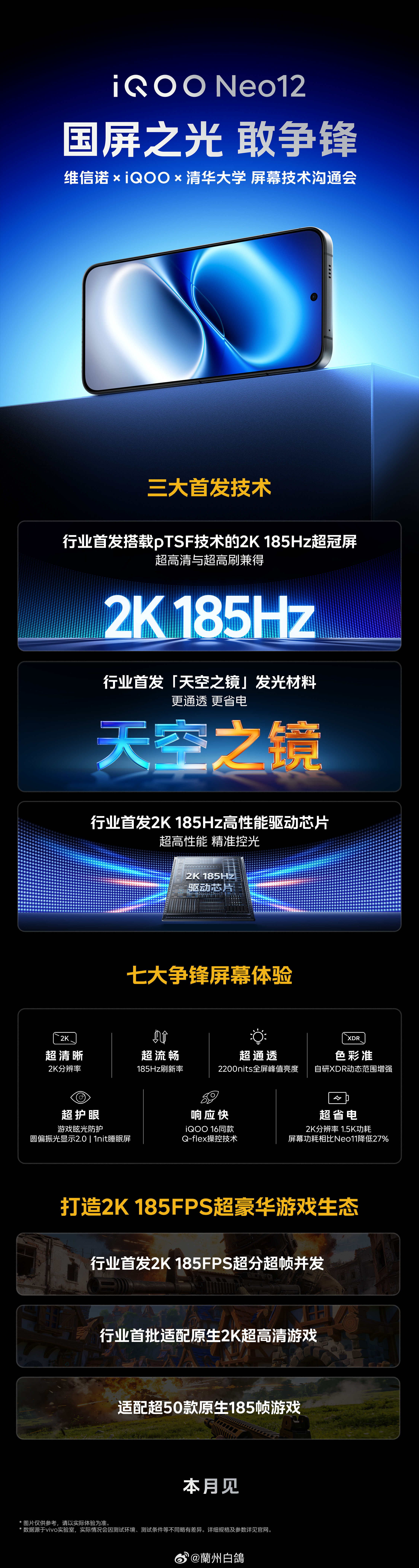 维信诺有点东西啊，直接量产 2K185Hz 屏幕，基于第四代发光技术 pTSF，
