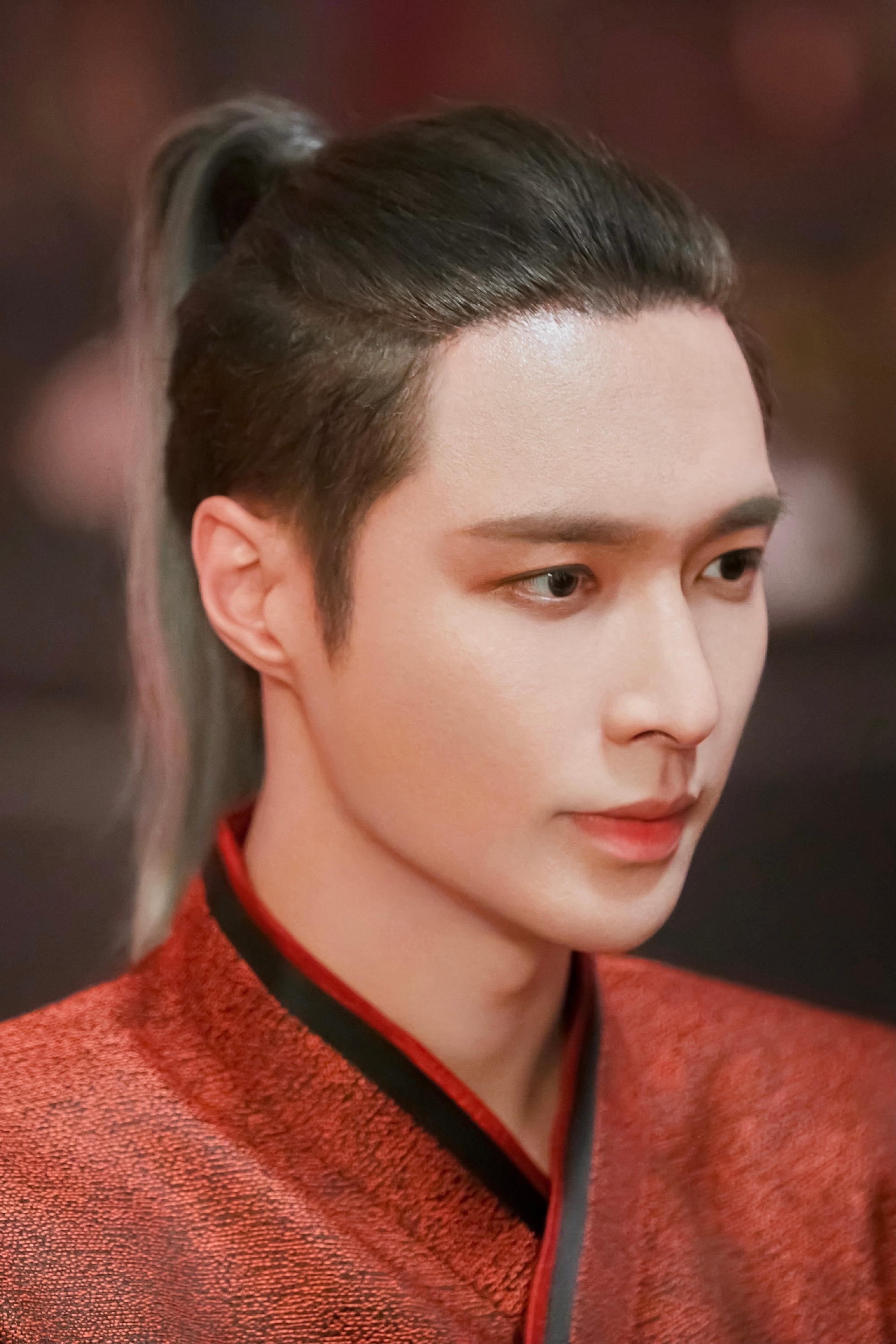 剑眉星目的侠士温润如玉 一袭红衣赴舞林大会 传国风之典zyx  lay 张艺兴新