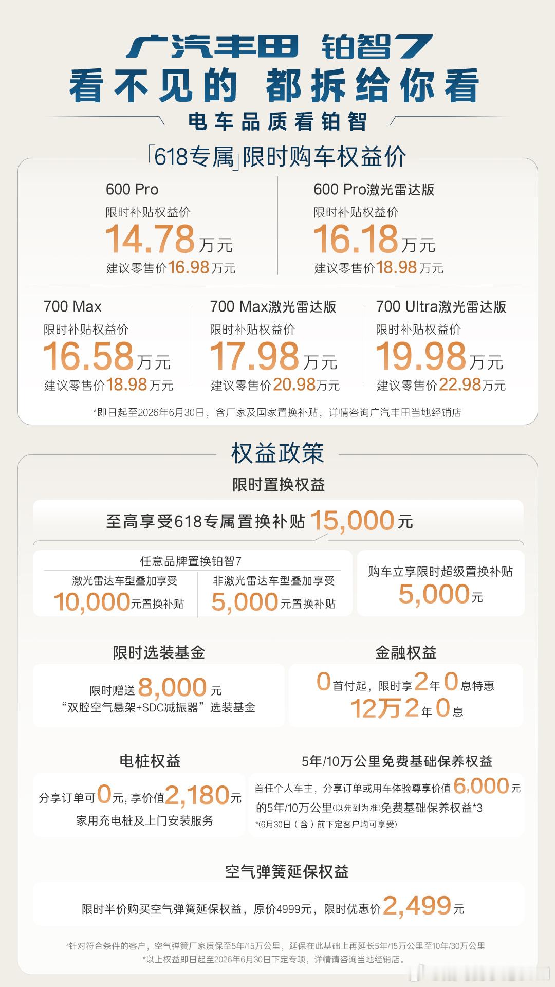 很久没有看到这么完整、干净、靠谱的拆车了。铂智7确实有点东西。广丰高管首次直播详
