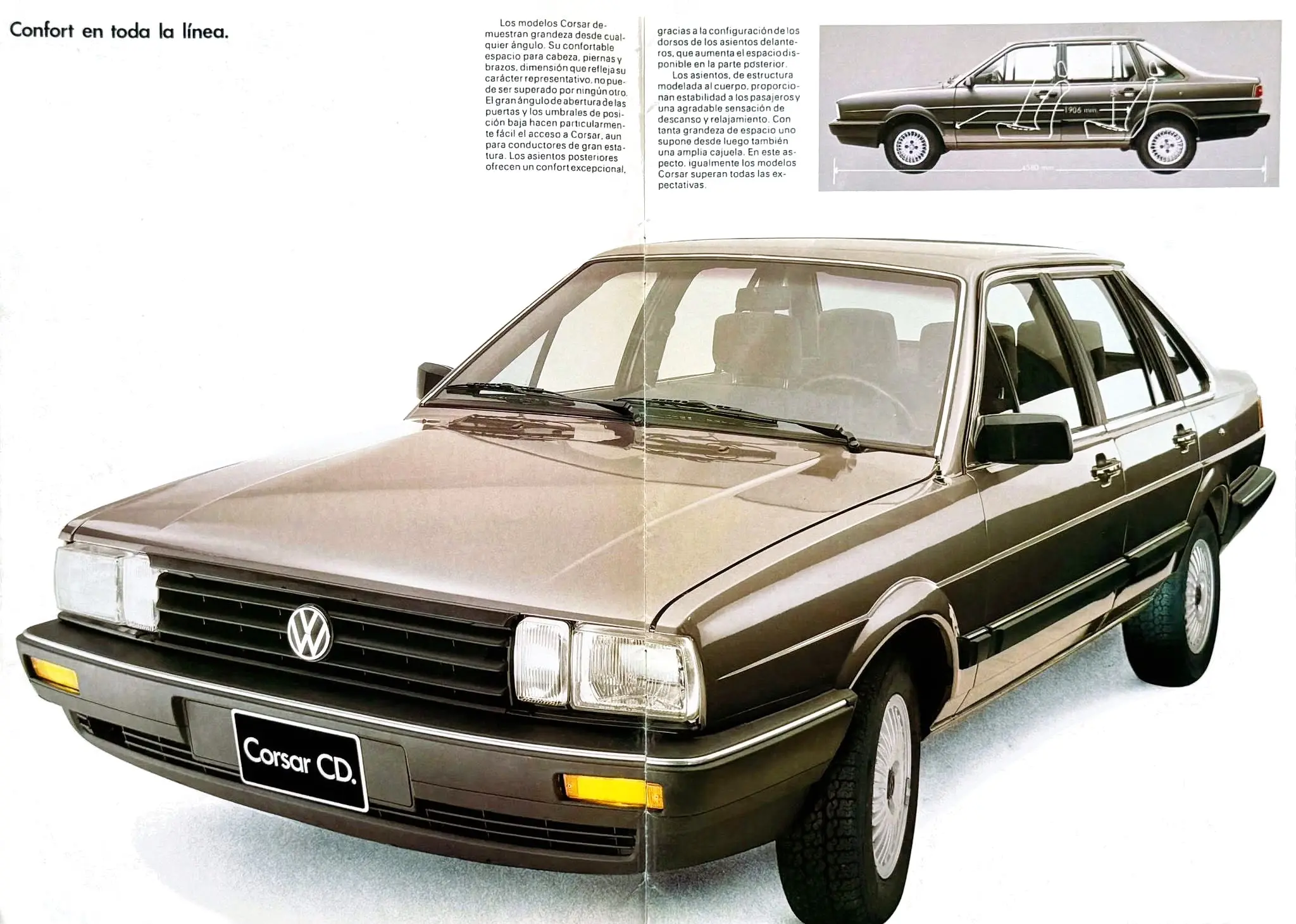 1987年的“桑塔纳”（墨西哥市场）。VW Corsar - 1987...