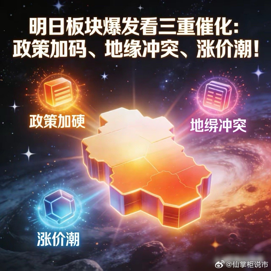 明日热点板块：政策+事件双驱动，这些方向要盯紧！明日板块爆发看三重催化：政策加码