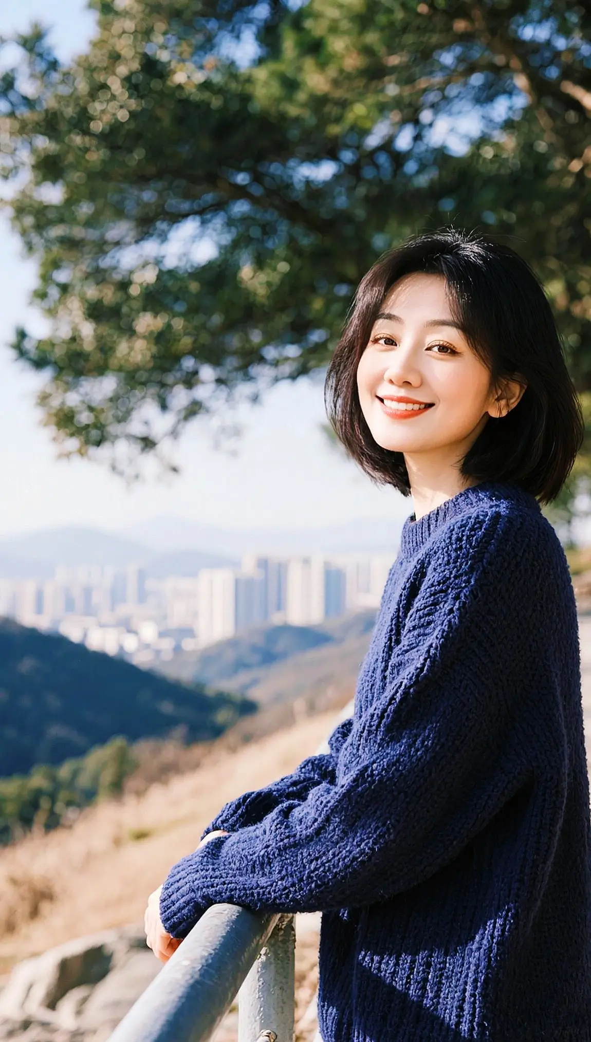 山景氛围感自拍