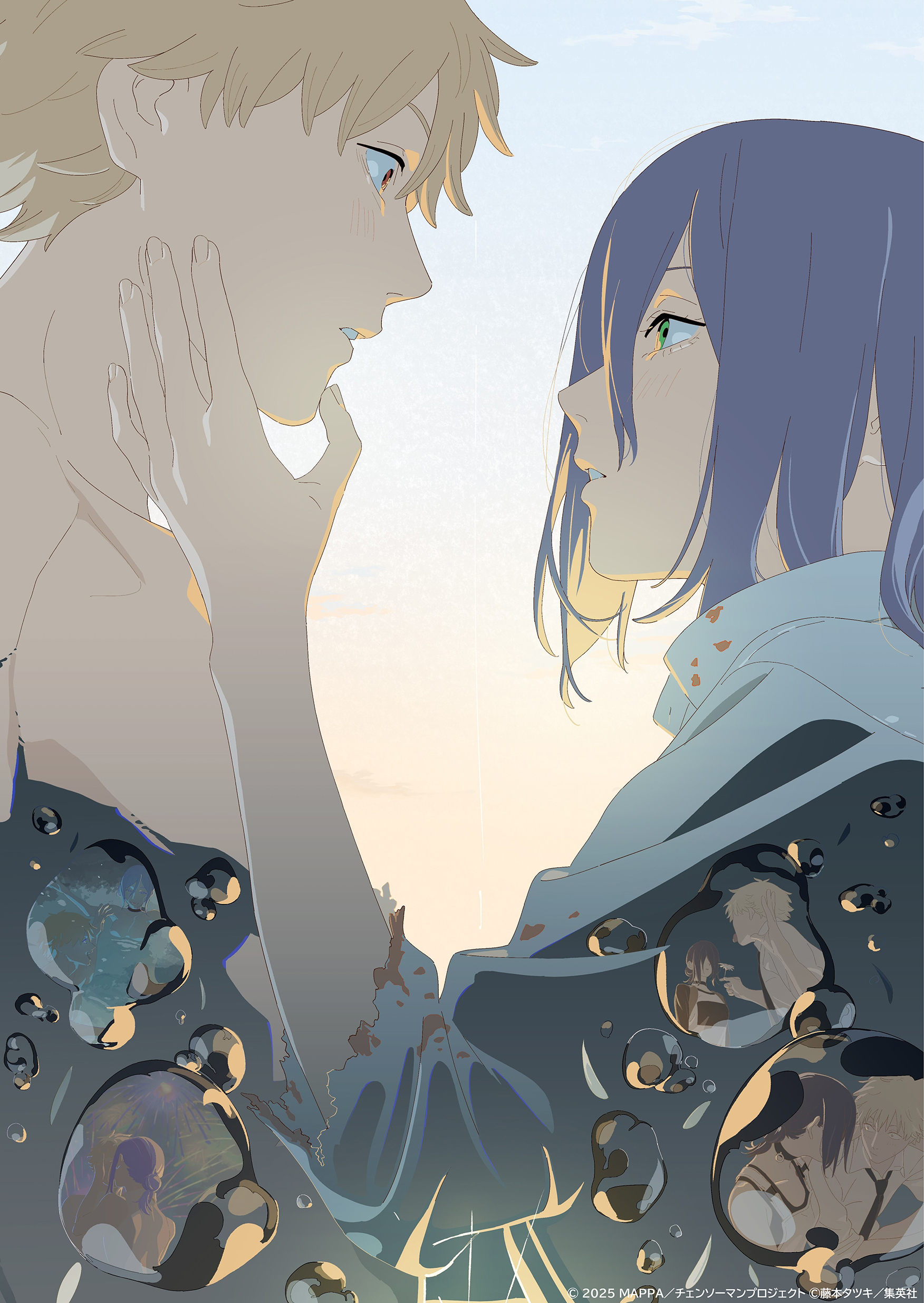 MAPPA公开了《电锯人：蕾塞篇》的特别插画，以此插画为主视觉图的周边也将在之后