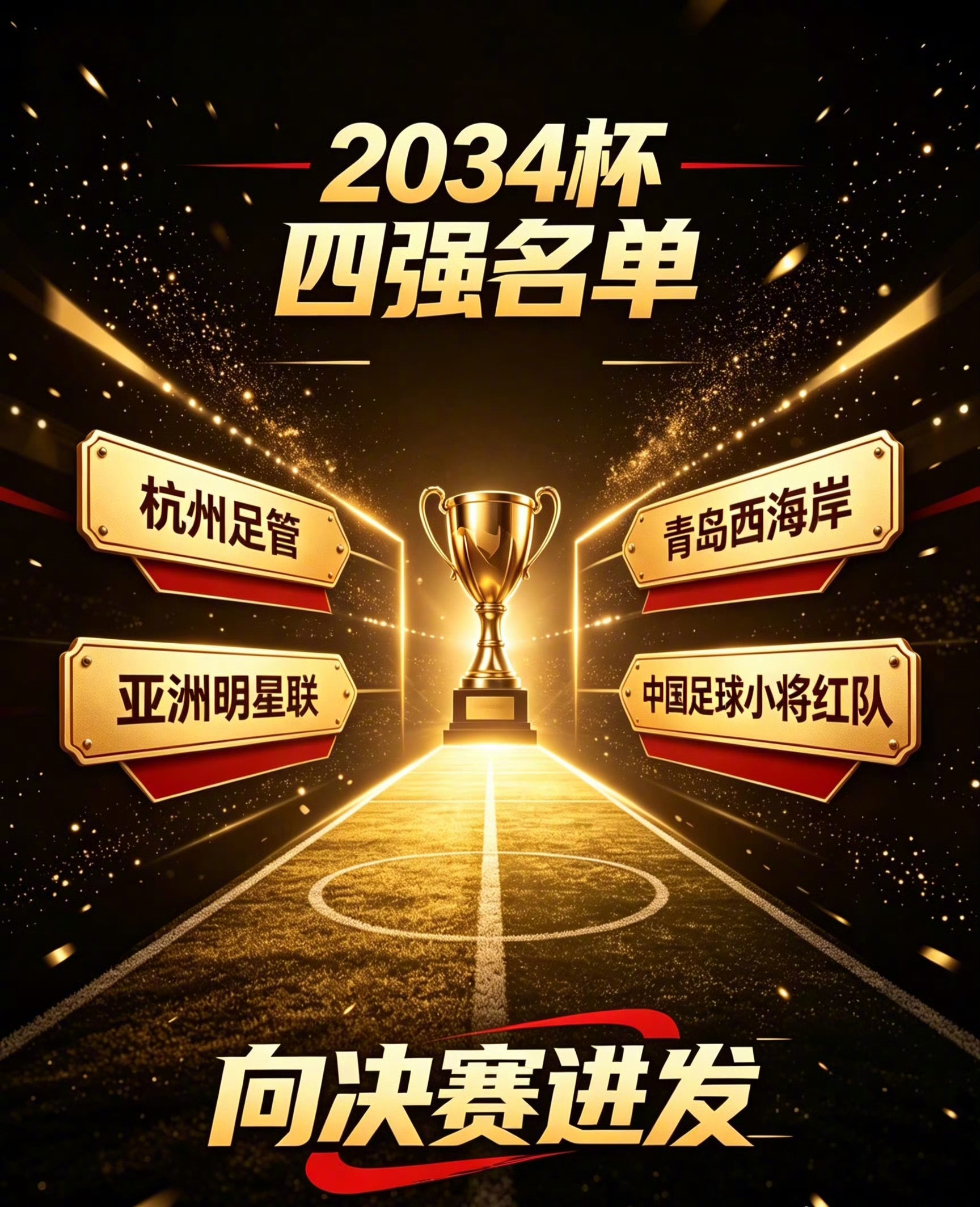 记得看哈！第六届新建元2034杯（U12小学生足球大会）四强大战，今晚开发！19