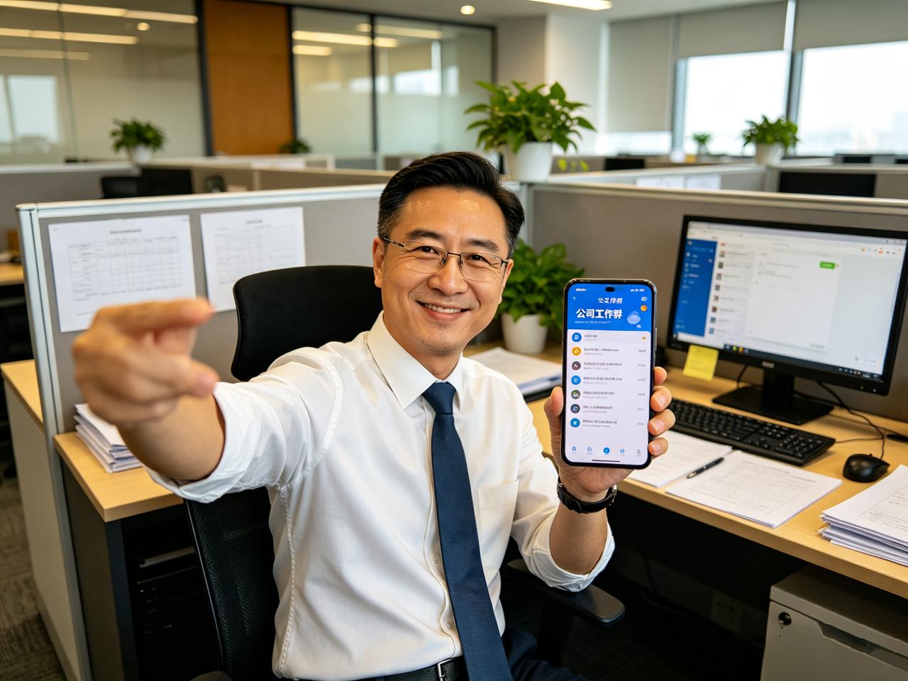 公司出了个新规定：每天必须微笑着跟每个同事打招呼，不笑的扣绩效。

消息是老板在