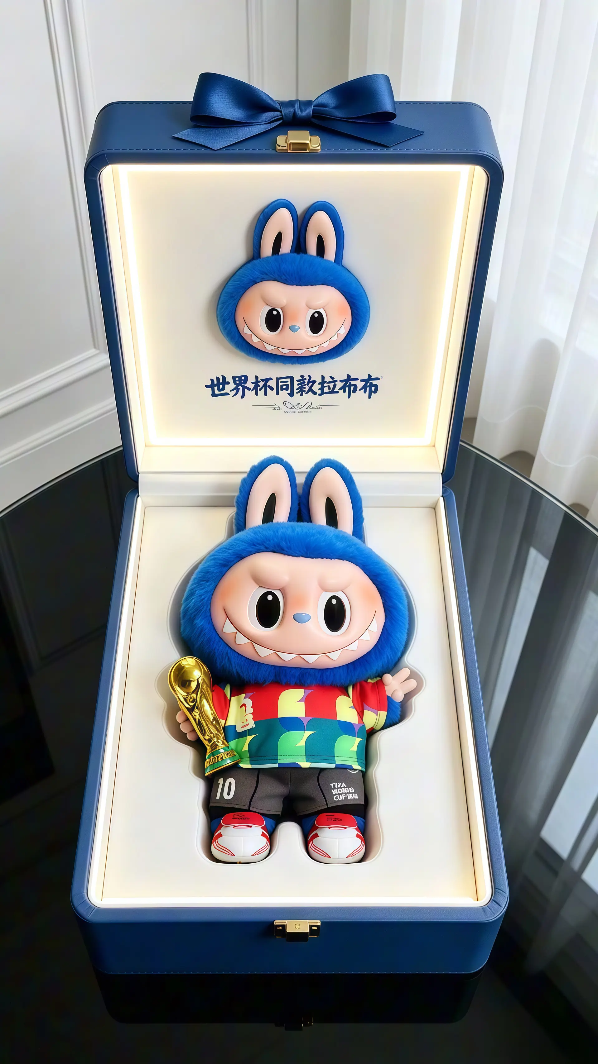 泡泡玛特  潮玩纪念品 拉布布你最珍贵系列 世界杯同款拉布布 世界杯周边