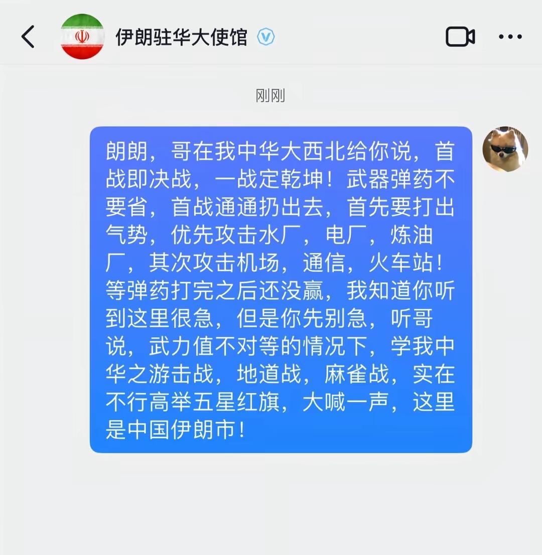 伊朗兄，先把导弹发射出去，精度高低不要考虑，把气势先拿出来，以色列的机场、油厂、