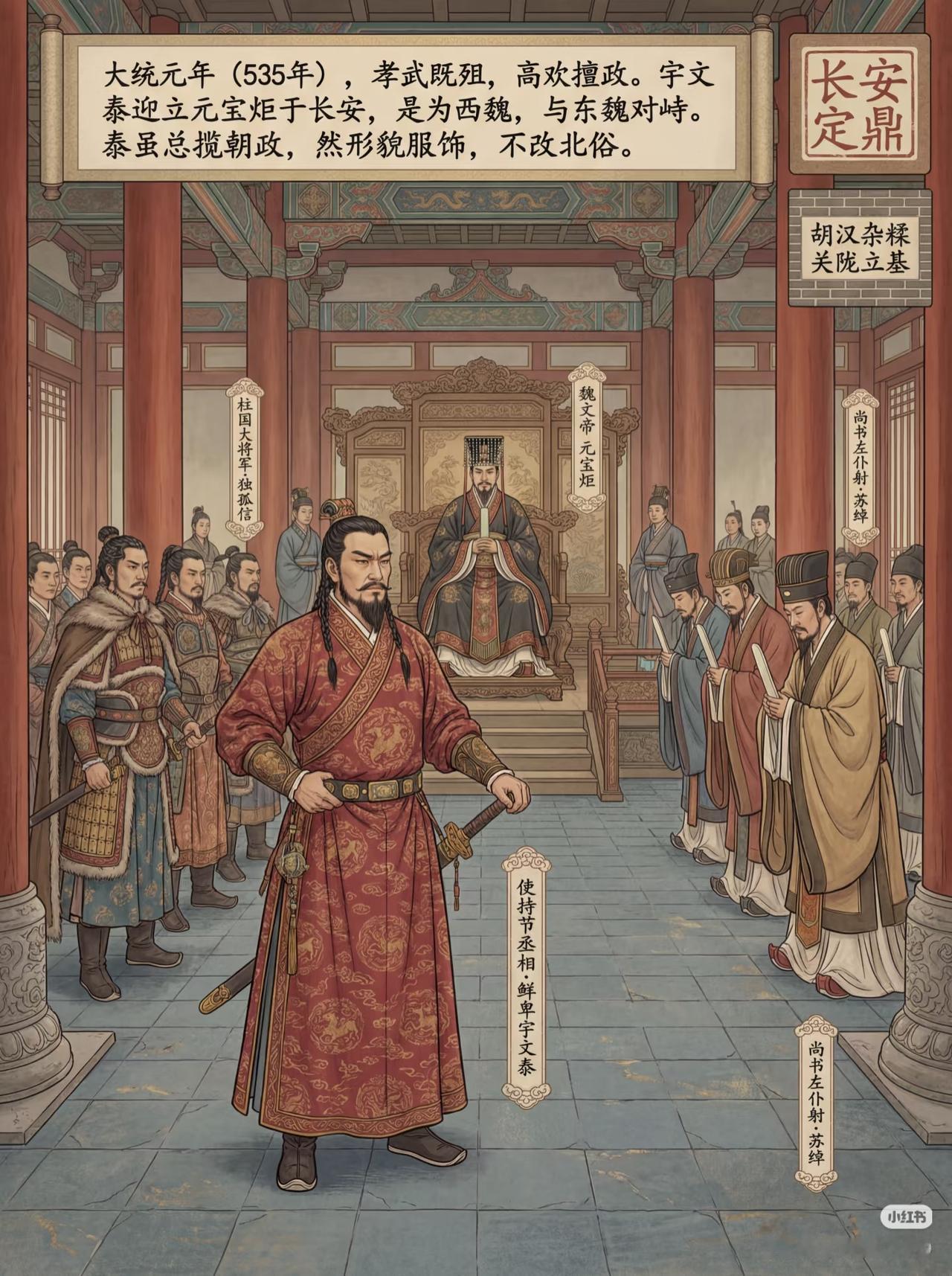 乱世枭雄，北周基业的奠基巨擘宇文泰

西出潼关谁为我擂一面战鼓
对月无眠乱世恩怨