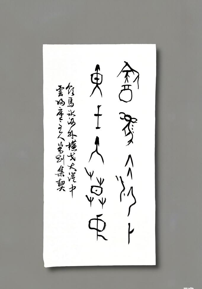 米刚甲骨文作品