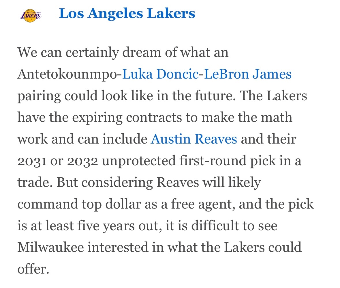 薪资专家Bobby Marks：我们当然可以畅想，未来字母哥、东契奇、詹姆斯三人