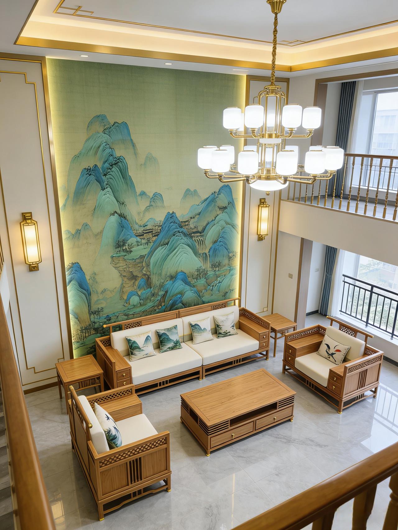 把新中式的元素融入生活，把日子过成诗。新中式家具 新中式沙发 全屋定制家具 国风