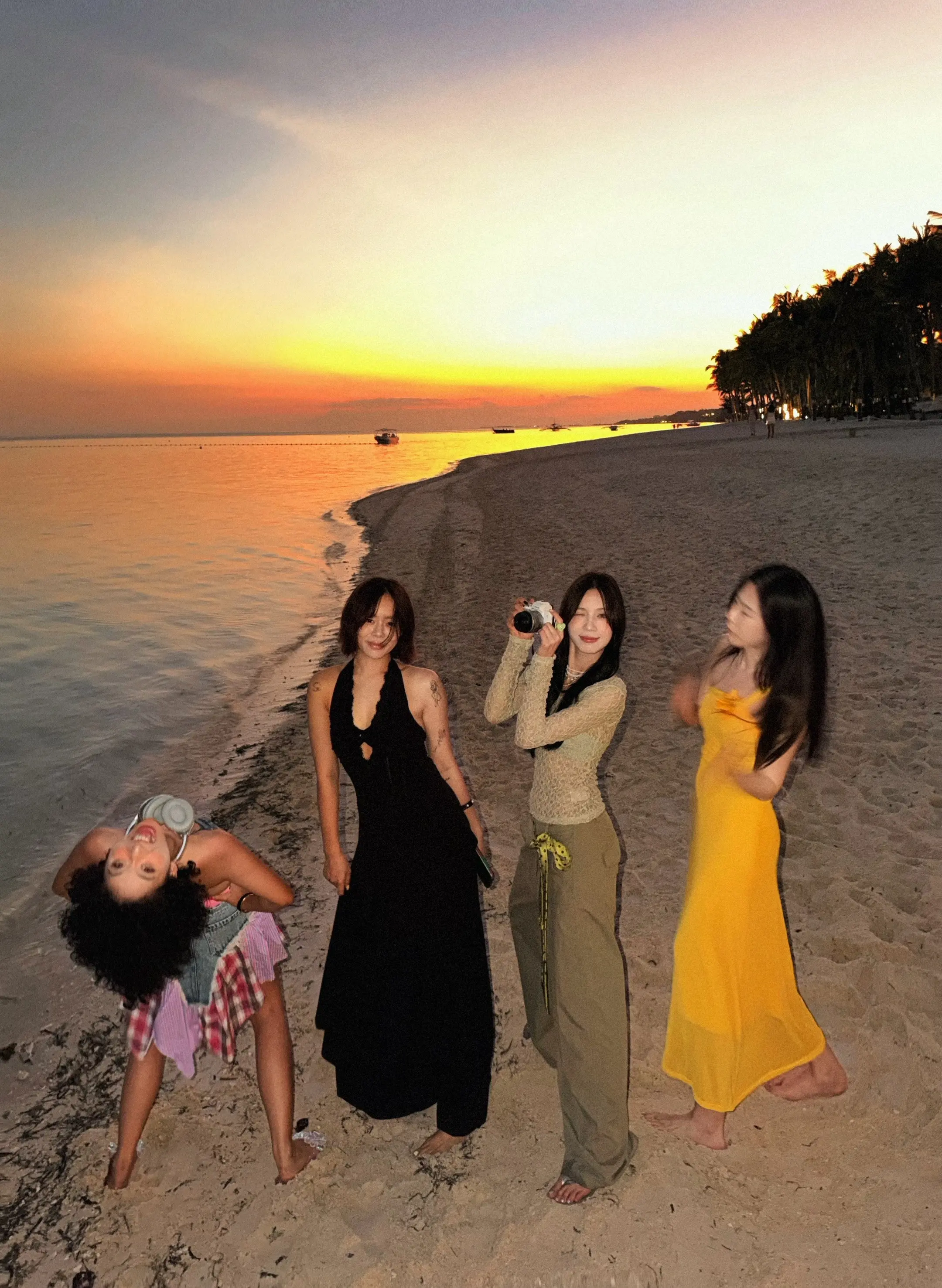 好友，沙滩，晚风和薄荷岛。