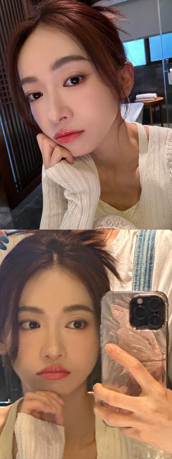 #吴谨言立秋营业图##吴谨言立秋营业plog#吴谨言最新微博动态：我的皮夹克，针