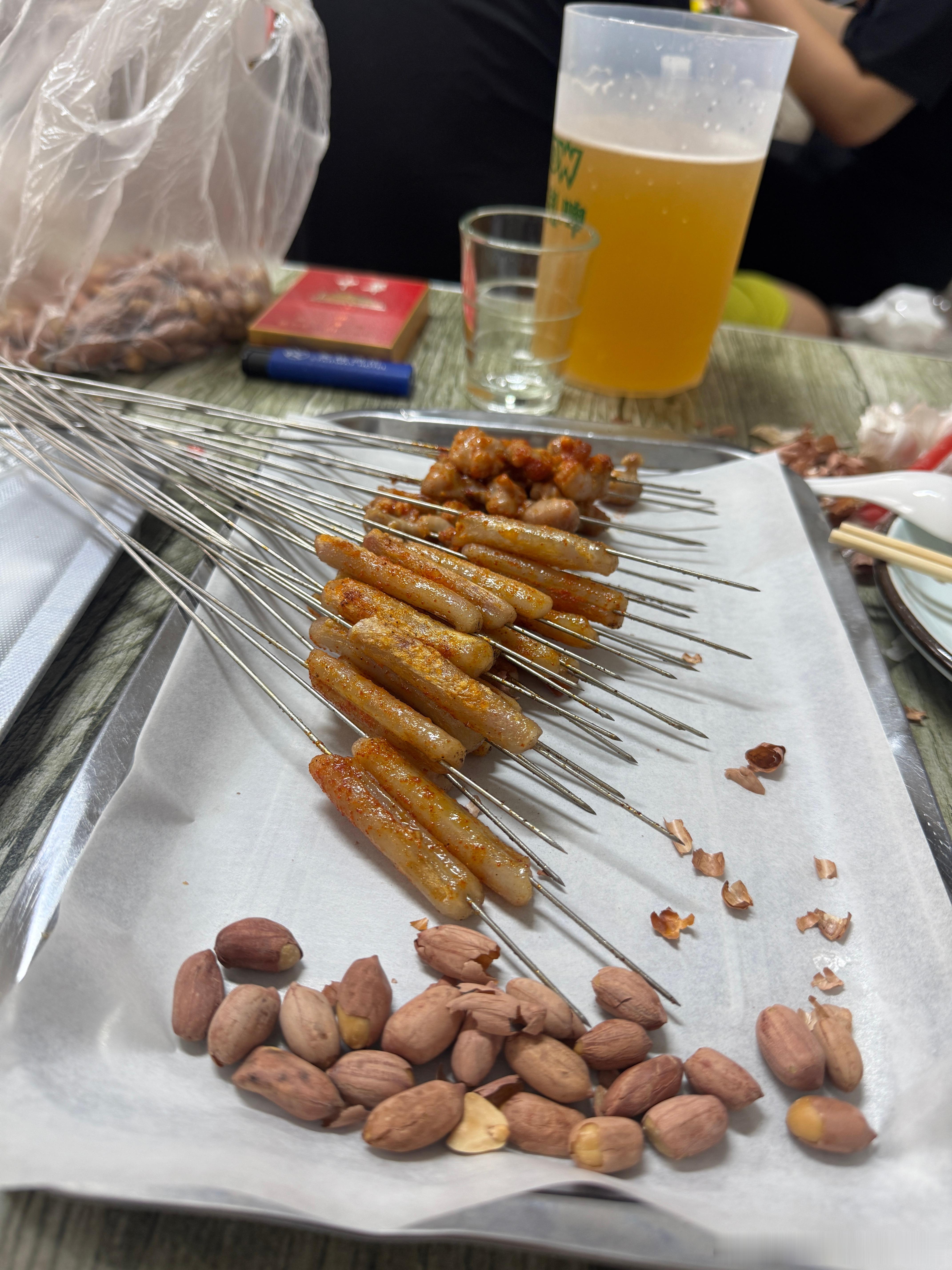 著名的琴江串店，很生性的菜单 ​​​