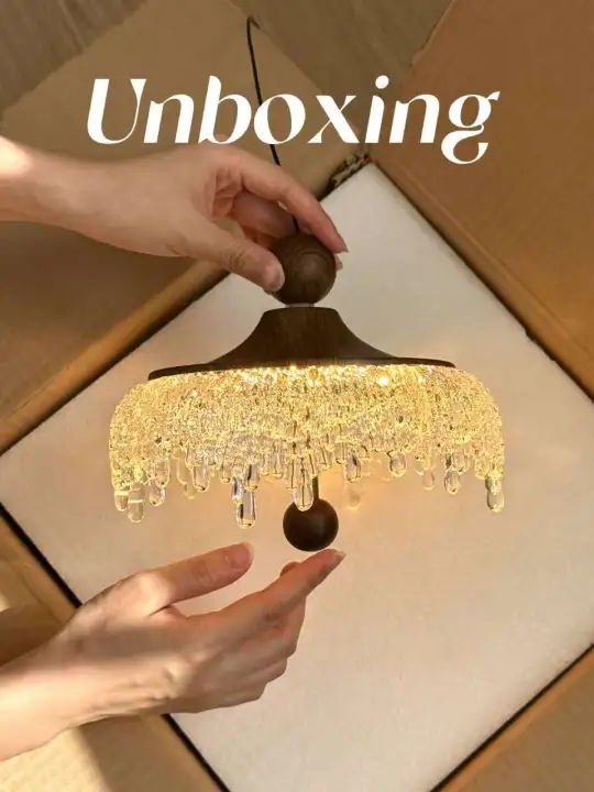 天呐，这盏中古水滴吊灯也太好看了吧！