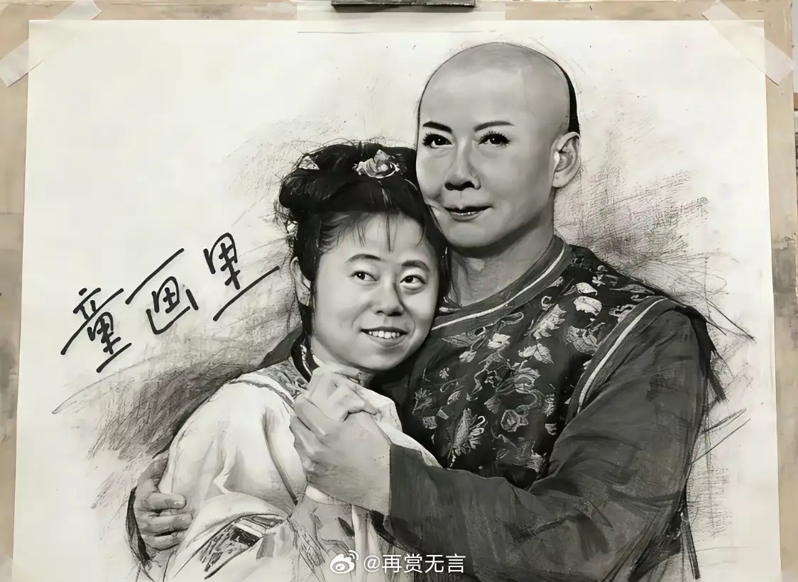 蔡明和潘长江这绘画技术，谁看了不愣一下。 