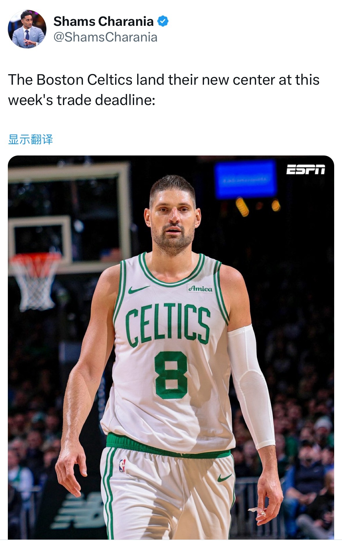 公牛曾提议用武切维奇换取小西蒙斯和一个凯尔特人队的首轮选秀权，但被凯尔特人拒绝了