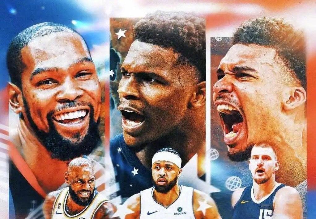 美国男子篮球全明星赛正赛决赛，美国条纹队对阵美国星辰队，半场结束美国条纹队21-