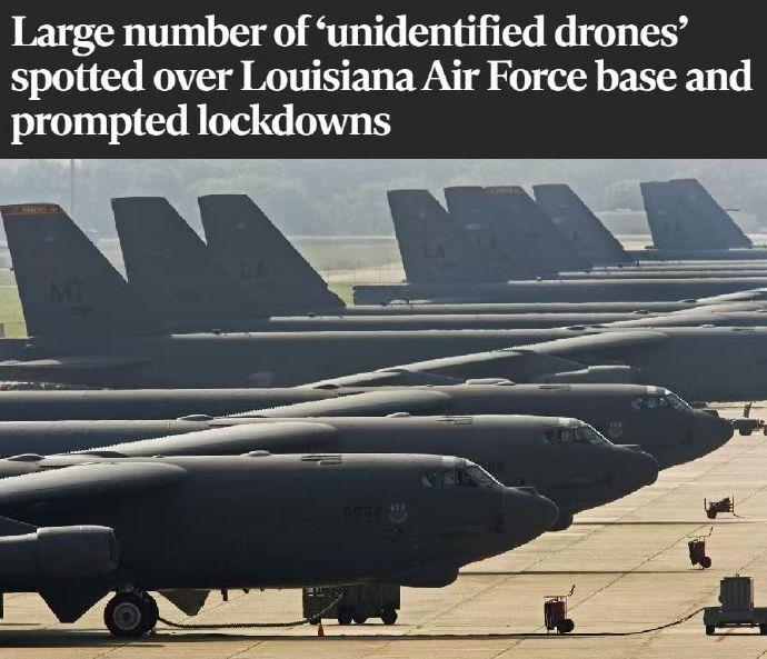 据 The Independent 报道，在部署有B-52战略轰炸机的路易斯安那