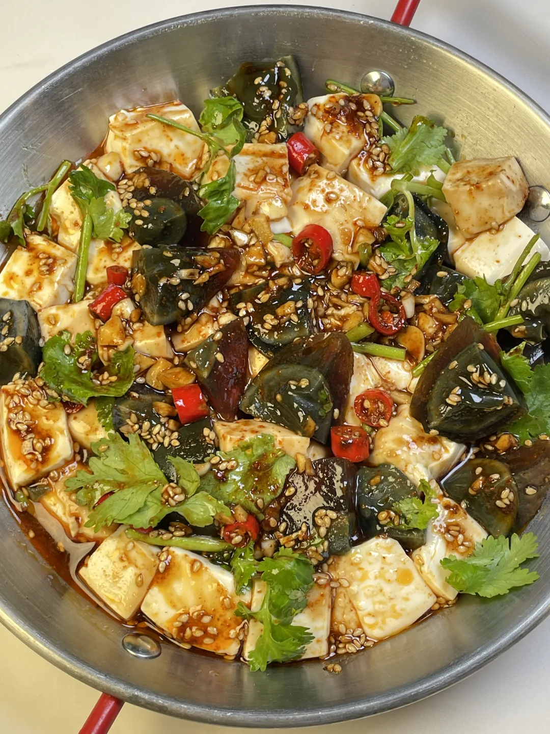 再发一遍❗️内脂豆腐拌皮蛋 好吃跳脚！