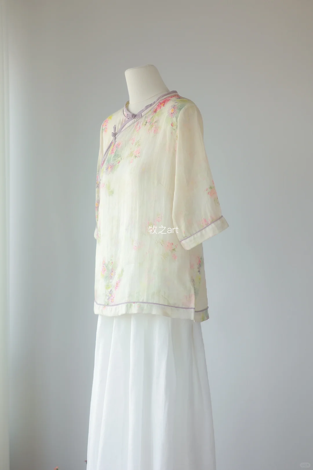 温柔舒适｜数码印花苎麻上衣