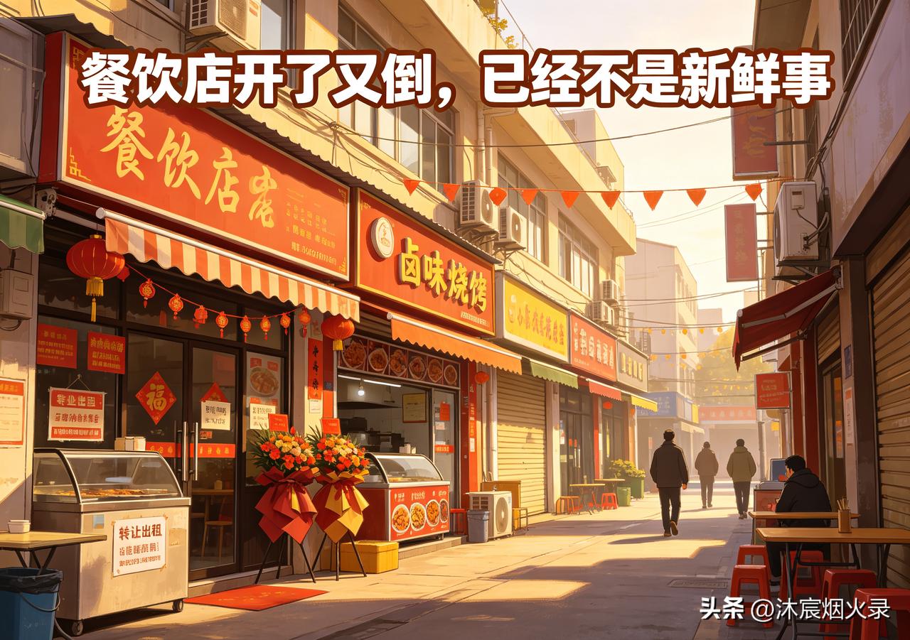 现在的餐饮生意有多残酷？开门倒闭来回换，早已成常态！有没有发现，如今的实体店餐饮