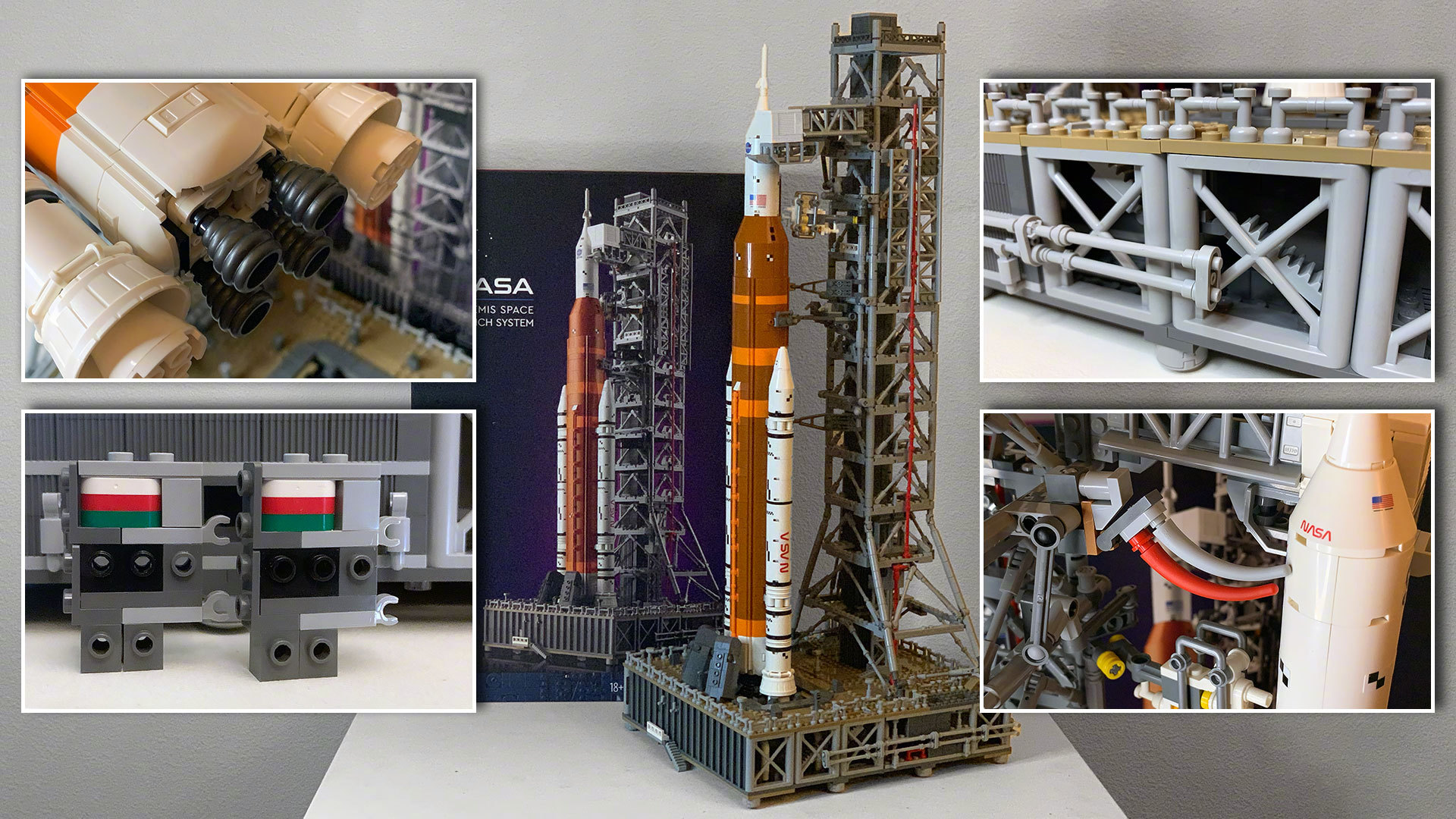 乐高出品的太空发射系统，细节精致，图源collectSPACE。 ​​​