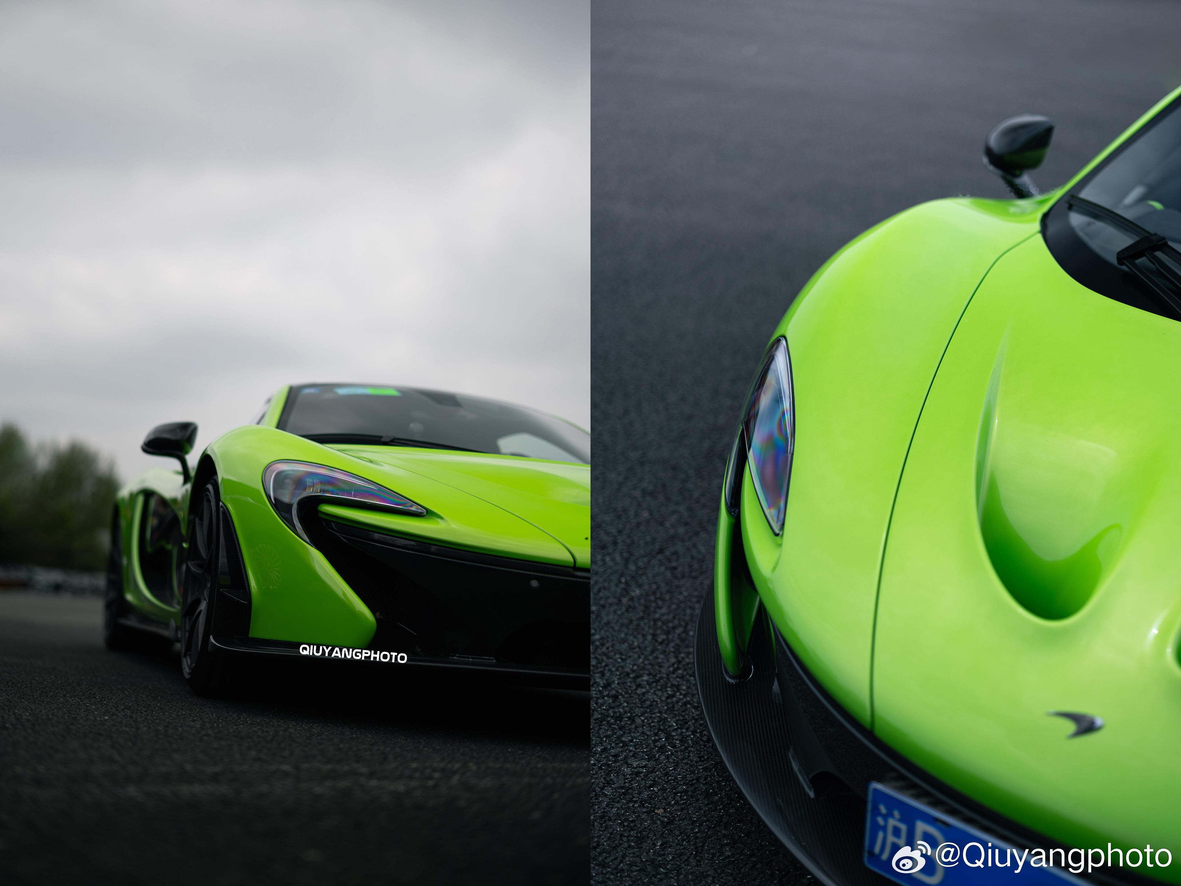 Napier Green Mclaren P1 #cars01豪车拍# 一台出街
