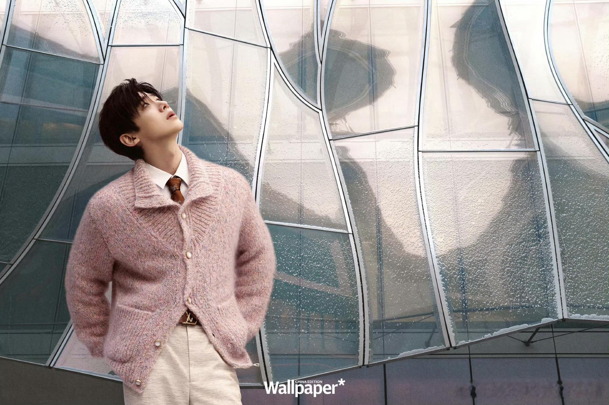 白敬亭wallpaper大片，时尚表现力好强，雪中王子