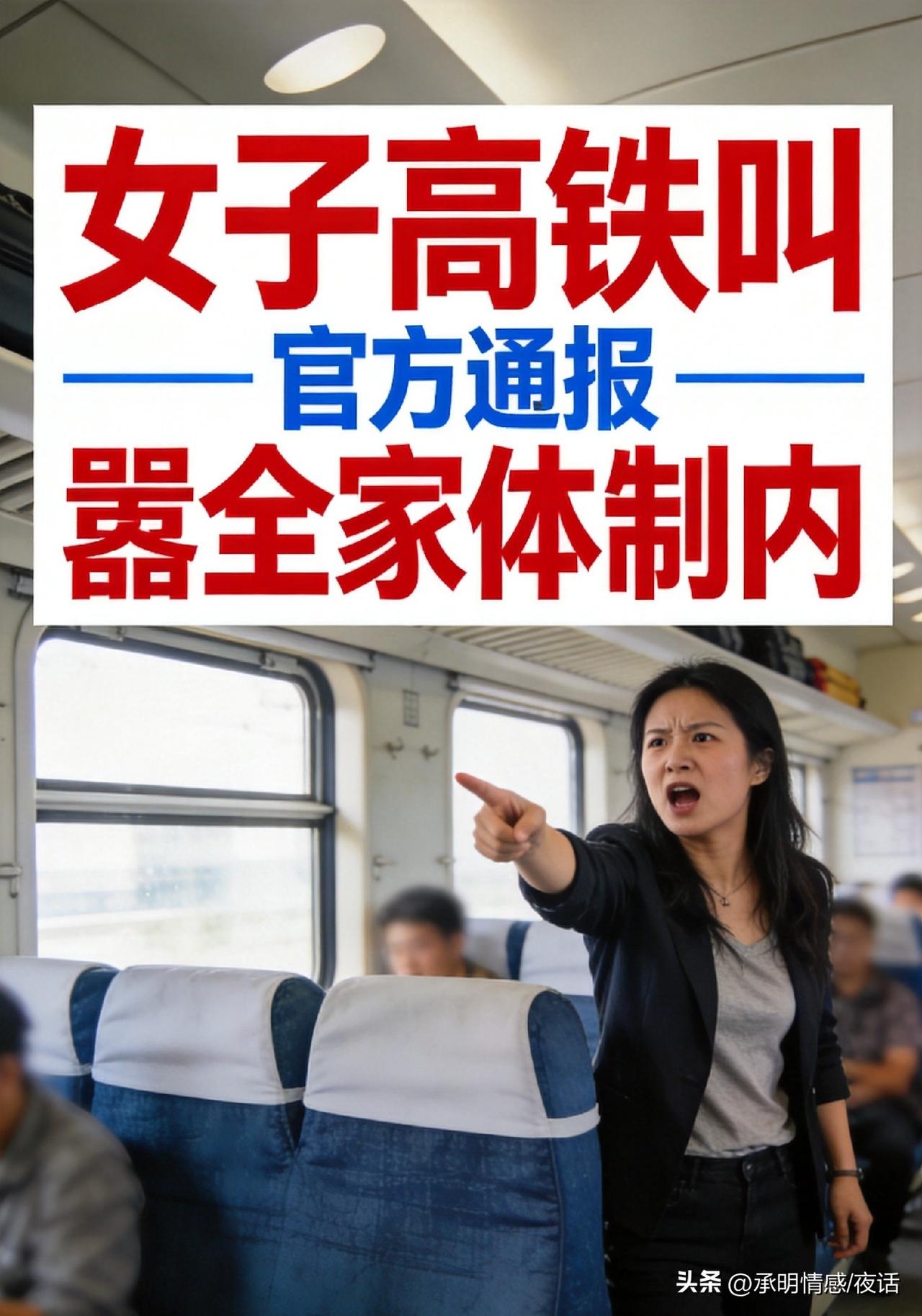 高铁上有人喊“全家体制内是地头蛇”？官方通报直接打脸

这人在高铁上吵吵了快一小