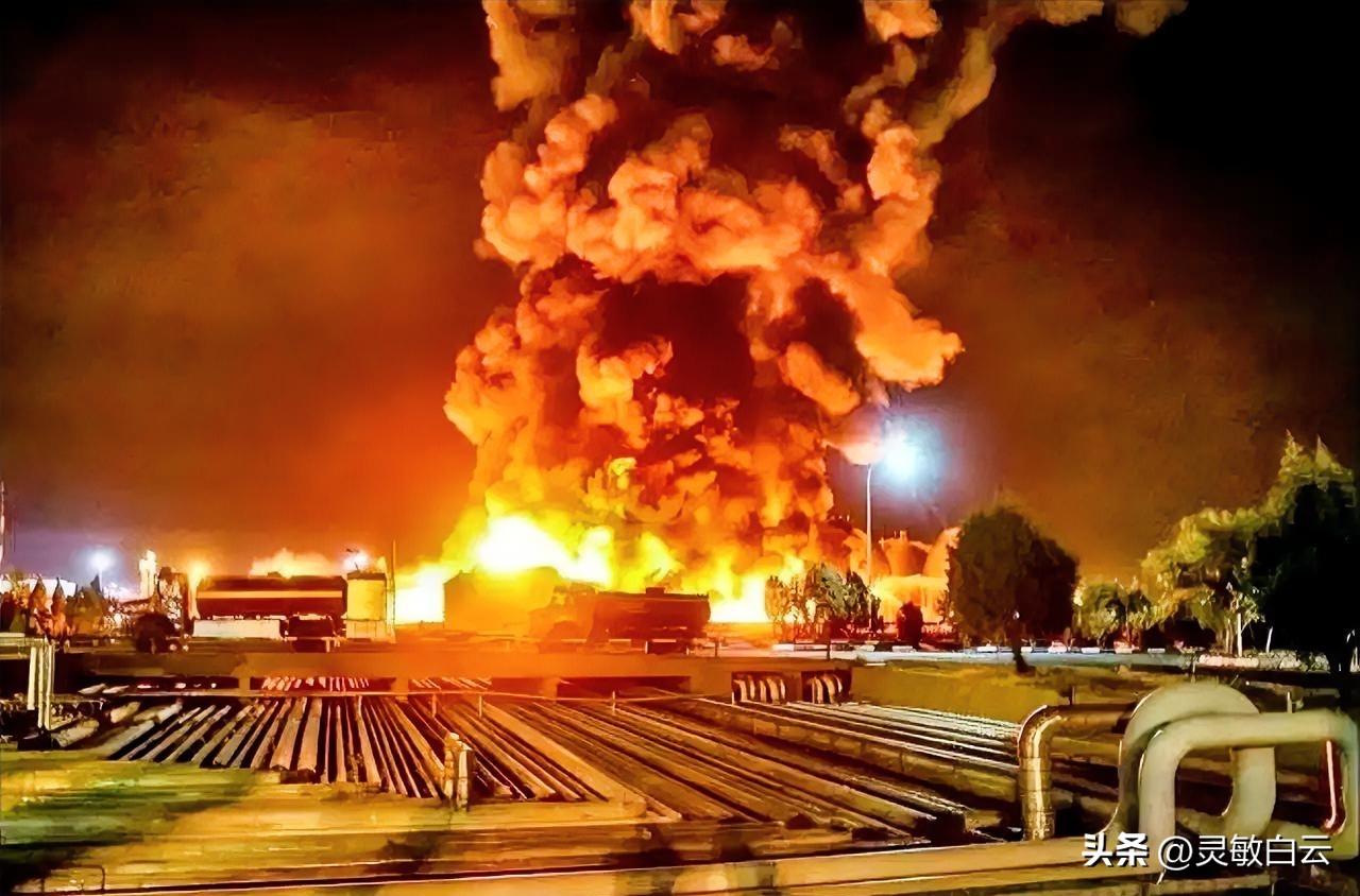 一片哗然！伊朗30余个大型储油设施遭到袭击，美国被指责得不到就毁掉。3月8日夜间