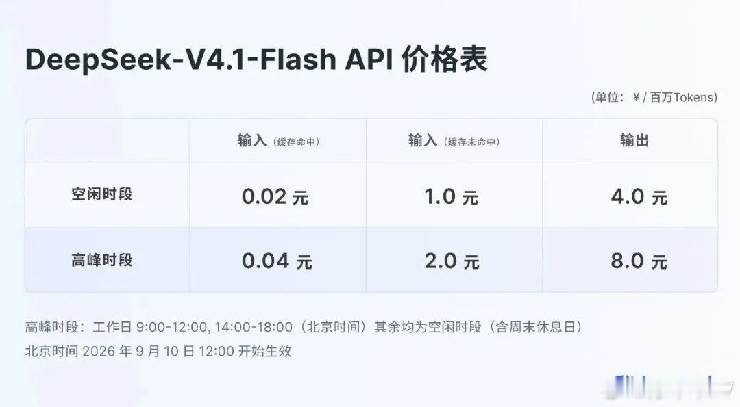 DeepSeekV4.1Flash发布它准备让一个 Flash 模型把自家的 P