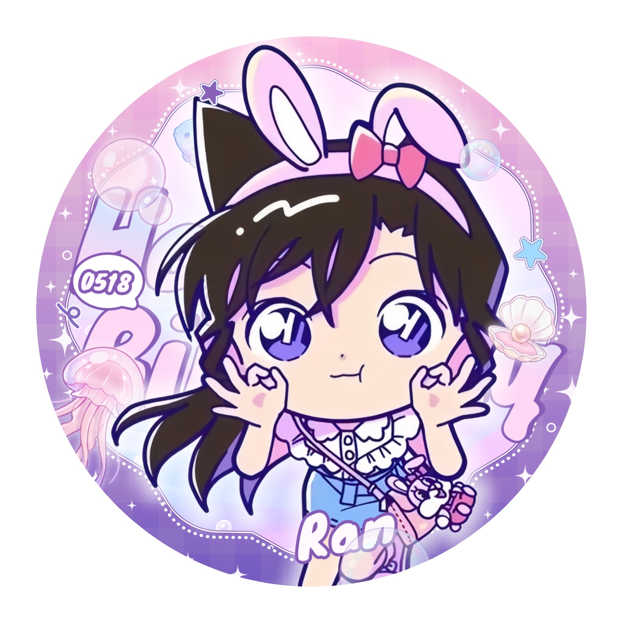 毛利兰心动时刻 💜毛利兰人气稳居第一极速搓了个柄亲亲这只小兔子🐰🥺 