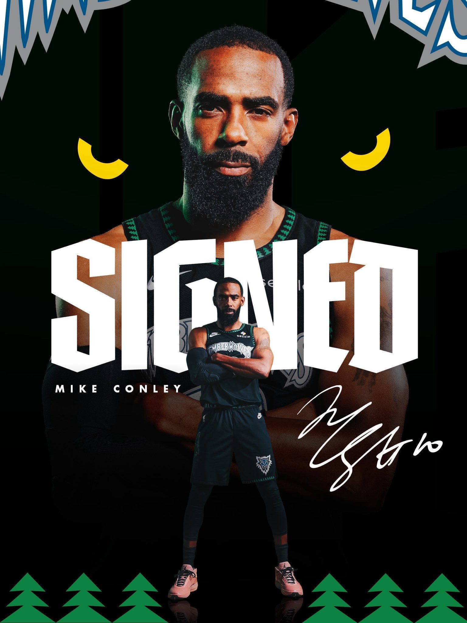 森林狼正式签回了迈克·康利。NBA