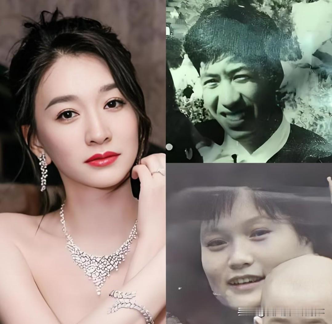 李小冉才是顶级基因彩票，李小冉完美避开父母缺点，专挑优点遗传。
脸型随爸爸小巧精