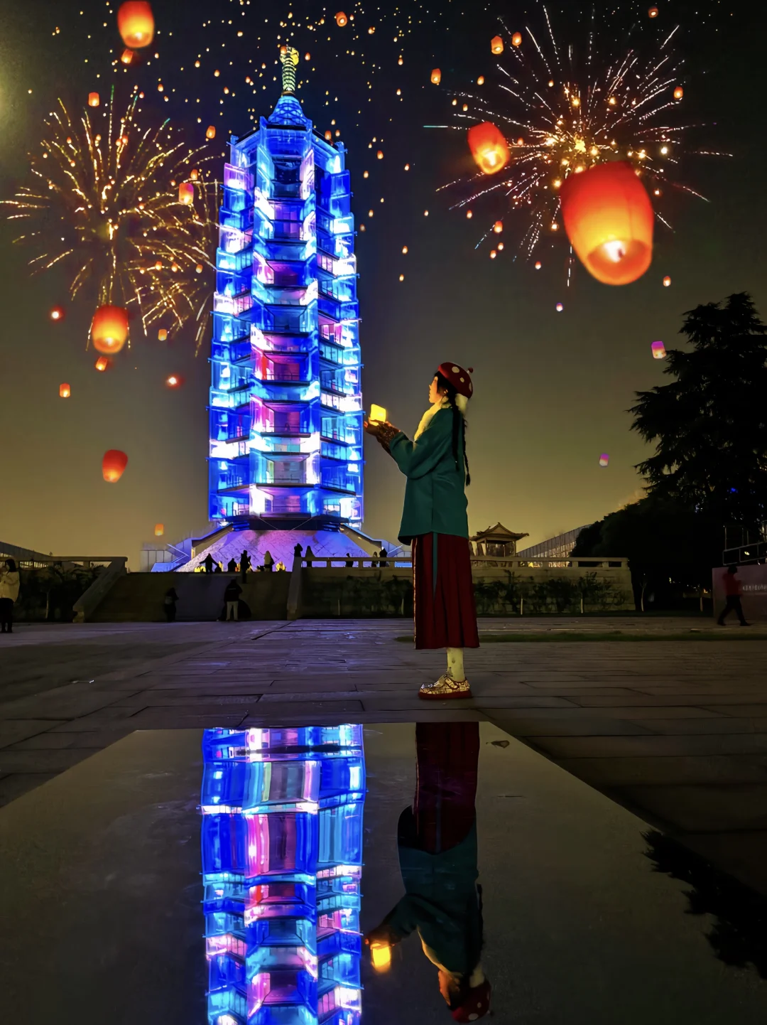 在南京大报恩寺拍到封神机位！倒置琉璃塔…