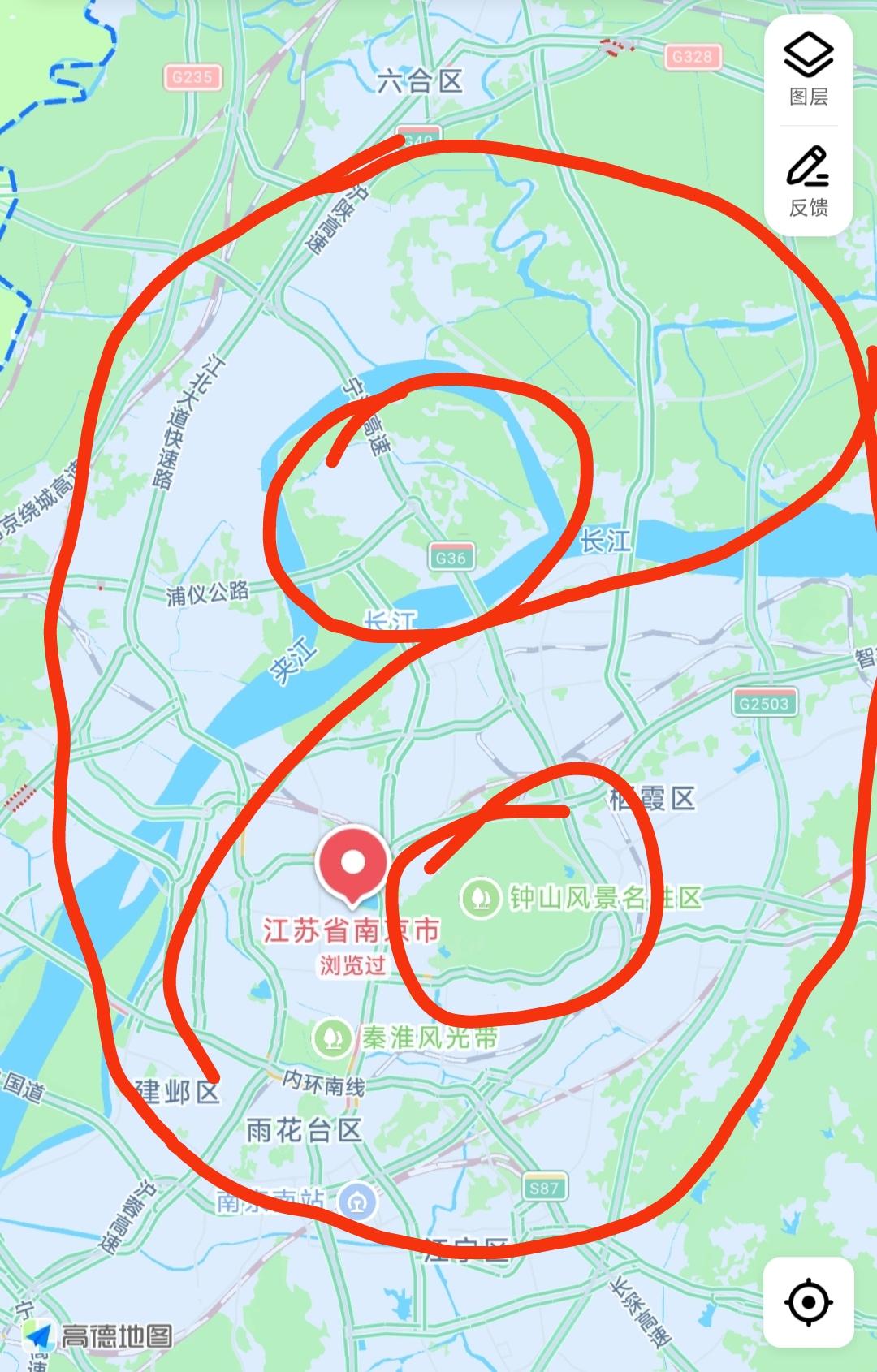 很多人搞不懂南京为什么要大力发展江北。除了要增强北向的辐射能力之外，从风水学的角