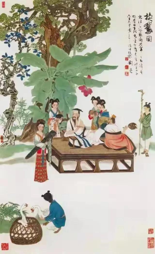 刘旦宅大师的工笔人物画欣赏#国画大师推荐# #名家画作共享# #经典画作分享# 